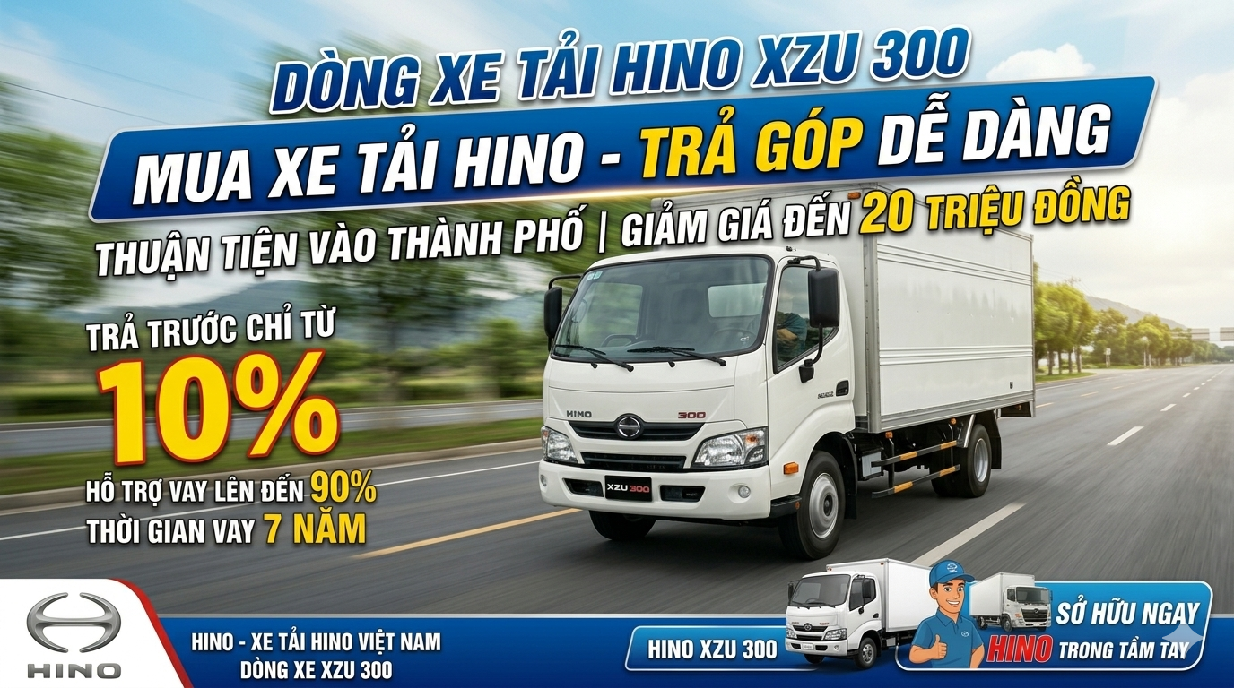 Mua xe tải Hino trả góp